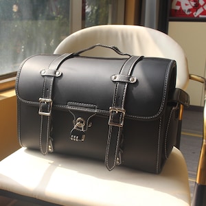 Handmade Retro Motorcycle Tail Bag | Detachable, Waterproof & Sun-Protected |  Compatiblemodel