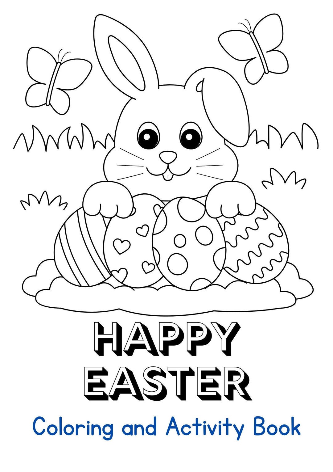 Easter Colouring and Activity Book - Etsy