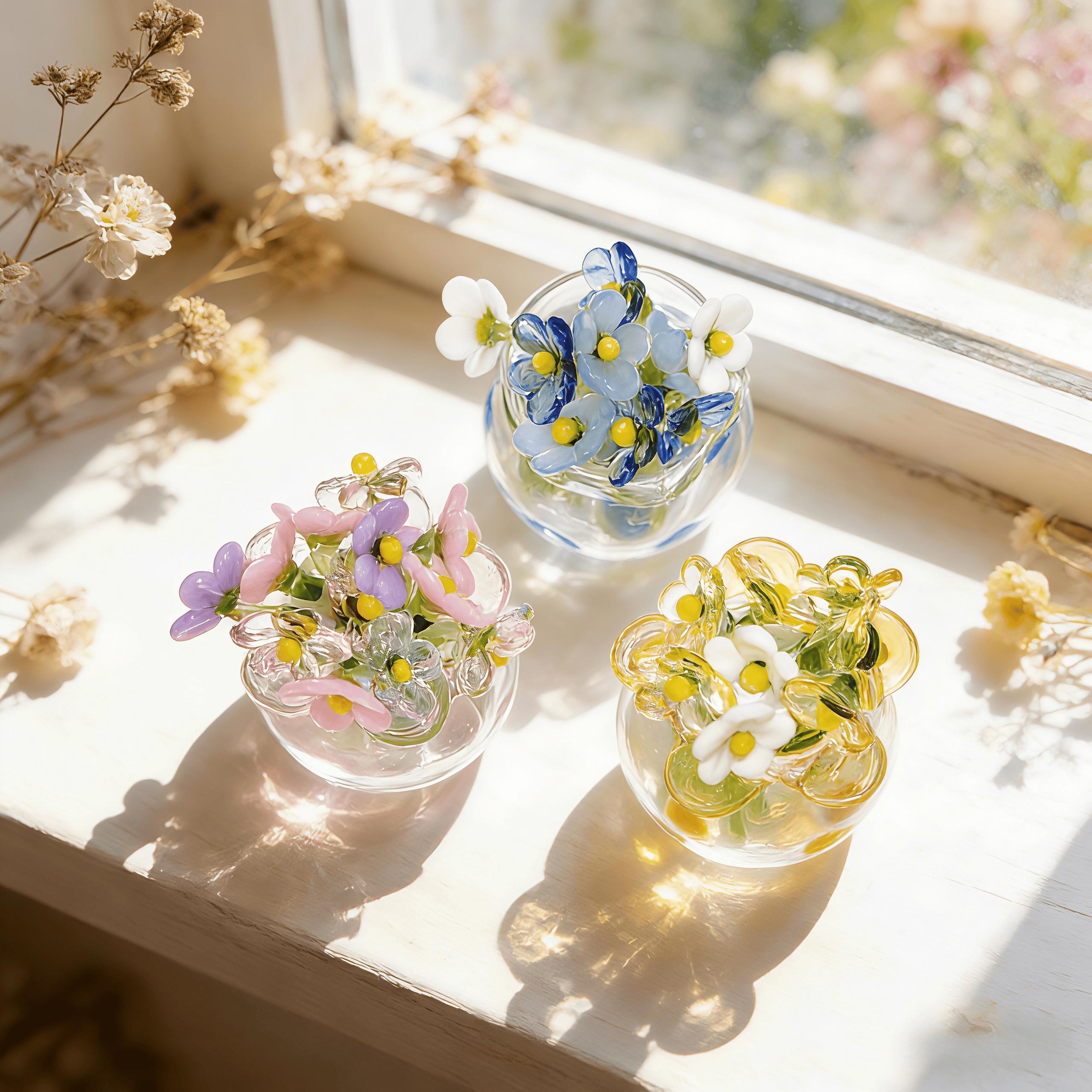 ミニガラスの花 - Etsy 日本