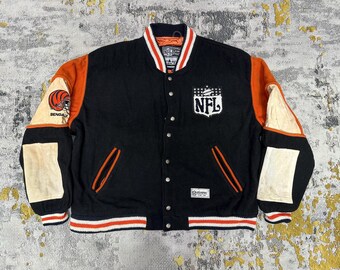 Vintage 90s NFL Cincinnati Bengals Wool Varsity Jacket