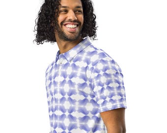 Polo homme Dotwork Symmetry coupe ajustée