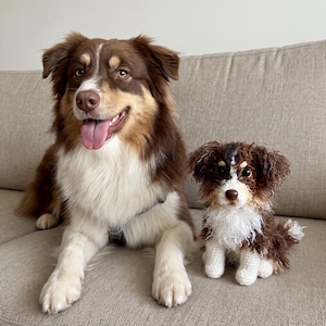Custom Stuffed Dog, Personalized Dog Plush, Custom Pet Plush, Crochet Dog Replica, Pet Memorial Gift, Handmade Dog Keepsake
