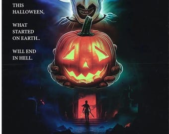 Affiche de film Terrifier 4 Art le clown horreur décoration murale Halloween slasher impression film culte sombre cadeau pour les fans d'horreur