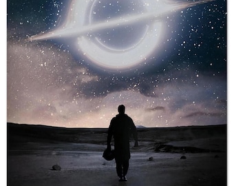 Affiche du film interstellaire, impression film de science-fiction Christopher Nolan