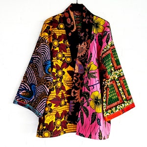 Unique Cotton Vlisco Mix Only One Kimono Jacket