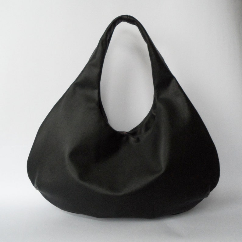 Satin Diamond Embellished Bag - Black main image 1
