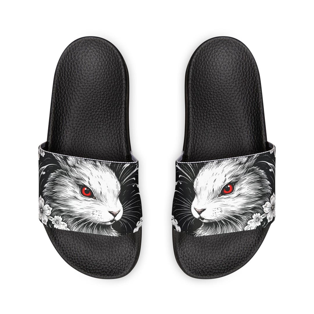 Premium Flip Flops With Illustrated Rabbit Design - Etsy