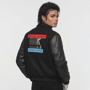 Michael Jackson Bad World Tour Jacket Iconic 80s King of Pop Stage Concert Leather Costume