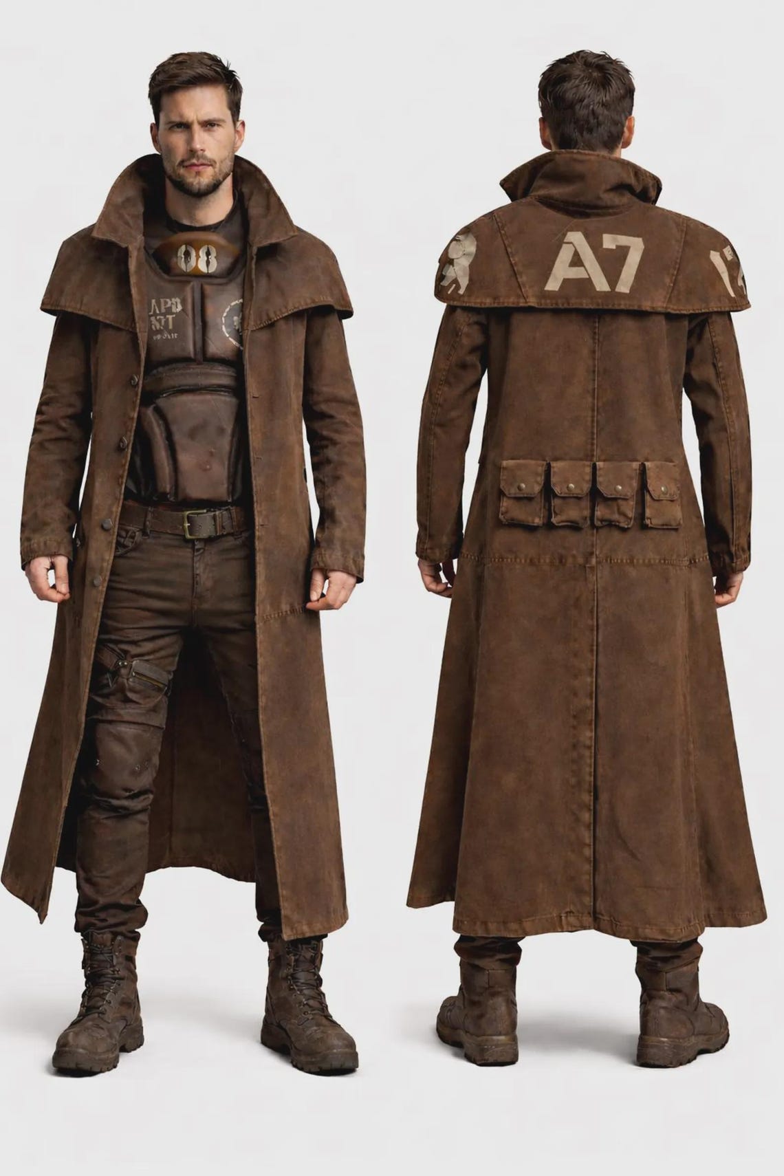 Fallout New Vegas NCR Ranger Duster Coat Canvas Cosplay Jacket ...