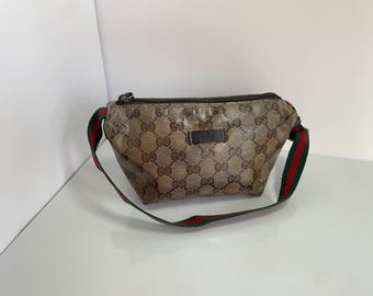 Gucci small canvas handbag Vintage