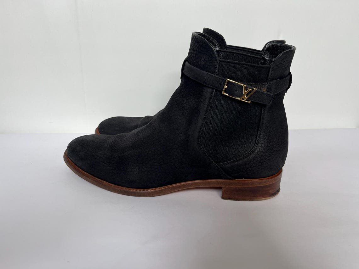 Louis Vuitton leather ankle boots EU38.5/ UK 5.5 Vintage, foto 2 di 5