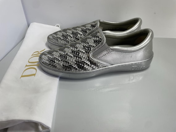 Dior leather slip on sneakers EU 38/ UK 5 Vintage