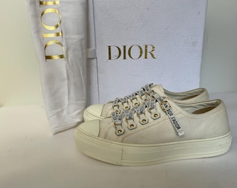 Dior Beige Canvas sneakers EU 37 Vintage