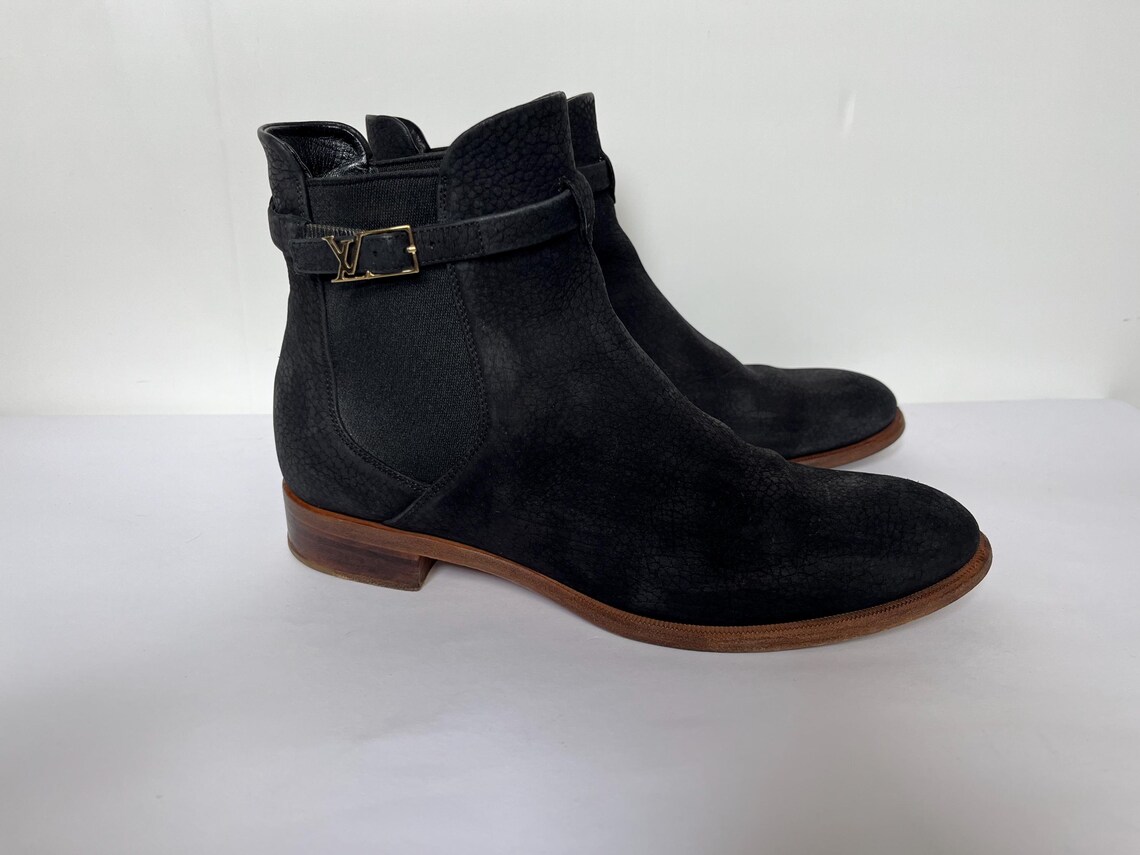 Louis Vuitton leather ankle boots EU38.5/ UK 5.5 Vintage, foto 1 di 5