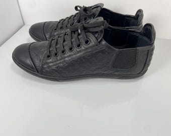 Louis Vuitton black leather sneakers EU 38.5/ UK 5.5 Vintage