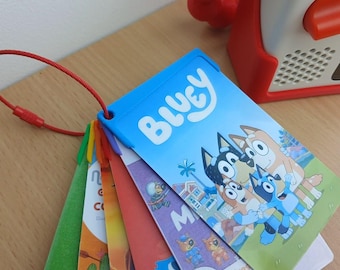 Lot de 6 porte-cartes – Colorés et personnalisables – Avec câble en acier – Accessoires organisation cartes enfants