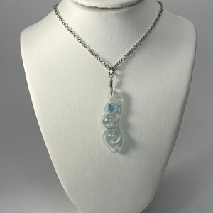Aquamarine and Resin Necklace - Different Styles