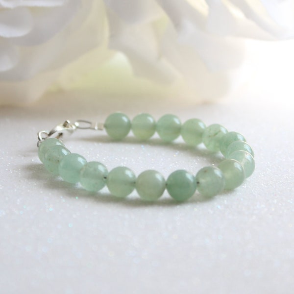 August Birthstone Bracelet - Peridot - Children's Jewelry Keepsake Gift