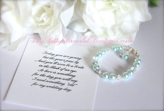 Something Blue BABY GIRL Keepsake Bracelet New Baby Gift 1st