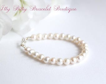 Real Pearls Bracelet- Gift for Girls, Keepsake, Freshwater Pearls