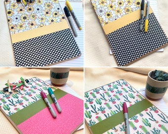 Portapapeles personalizable con girasoles o suculentas: Regalo para profesores o madres