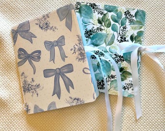 Cuaderno para poesía, bodas, viajes, salud, etc. Cuaderno cosido a mano con cierre de cinta.