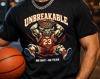 Chicago Vintage Basketball PNG Design, Unbreakable Bull Mascot (Digital Download)