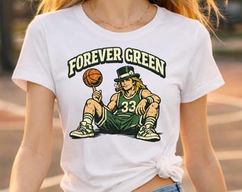 Vintage Boston Basketball Player PNG, Retro Sports Graphic (Digital Download)