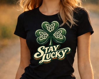 Vintage Shamrock SVG | 70s Retro St. Patrick's Day Clover (Digital Download)