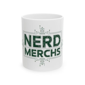 Nörd Merch Circuit Typografi Mugg | Geek Tech Kaffekopp