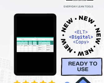 FMEA Template Excel | Risk Assessment Tool | Quality Lean Six Sigma (Digital Download)