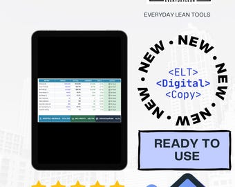 Small Business KPI Dashboard Excel Template | Monthly Performance Tracker | Business Analytics Spreadsheet | Instant Download