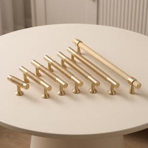 Modern Ribbed Cabinet Pulls, Textured Drawer Handles, Luxury Dresser Handles, Kitchen Cupboard Pulls, Wardrobe Door Hardware, Home Decor