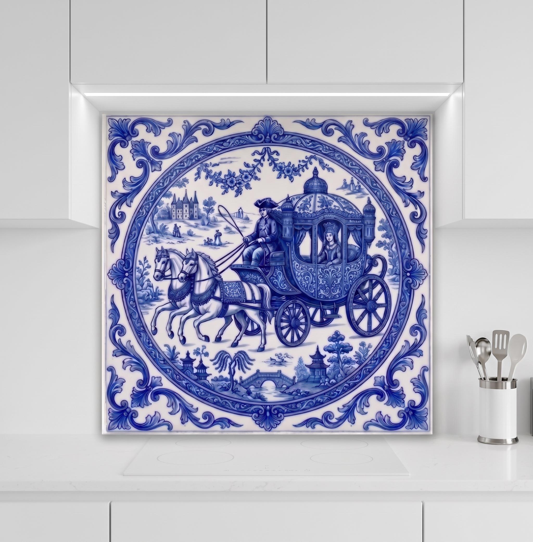 Mural En Céramique Photo – Motif Cheval – 36x24″ – Carreaux 6×6″ – Picture-Tiles.com