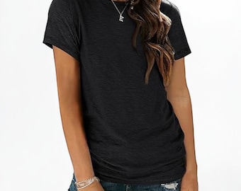 Weiches Damen T-Shirt mit Rundhalsausschnitt für jeden Tag
