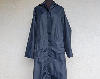 Vintage Navy Blue Raincoat