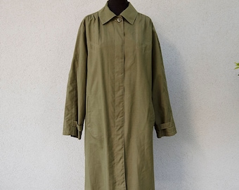 Gabardina vintage verde caqui