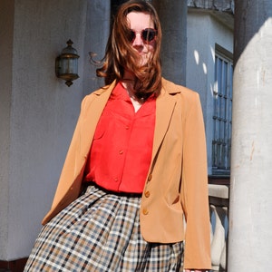 Vintage Brown Blazer Jacket