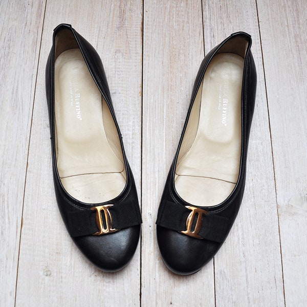 Leather Ballet Flats - Etsy