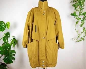 Vintage Mustard Parka Coat