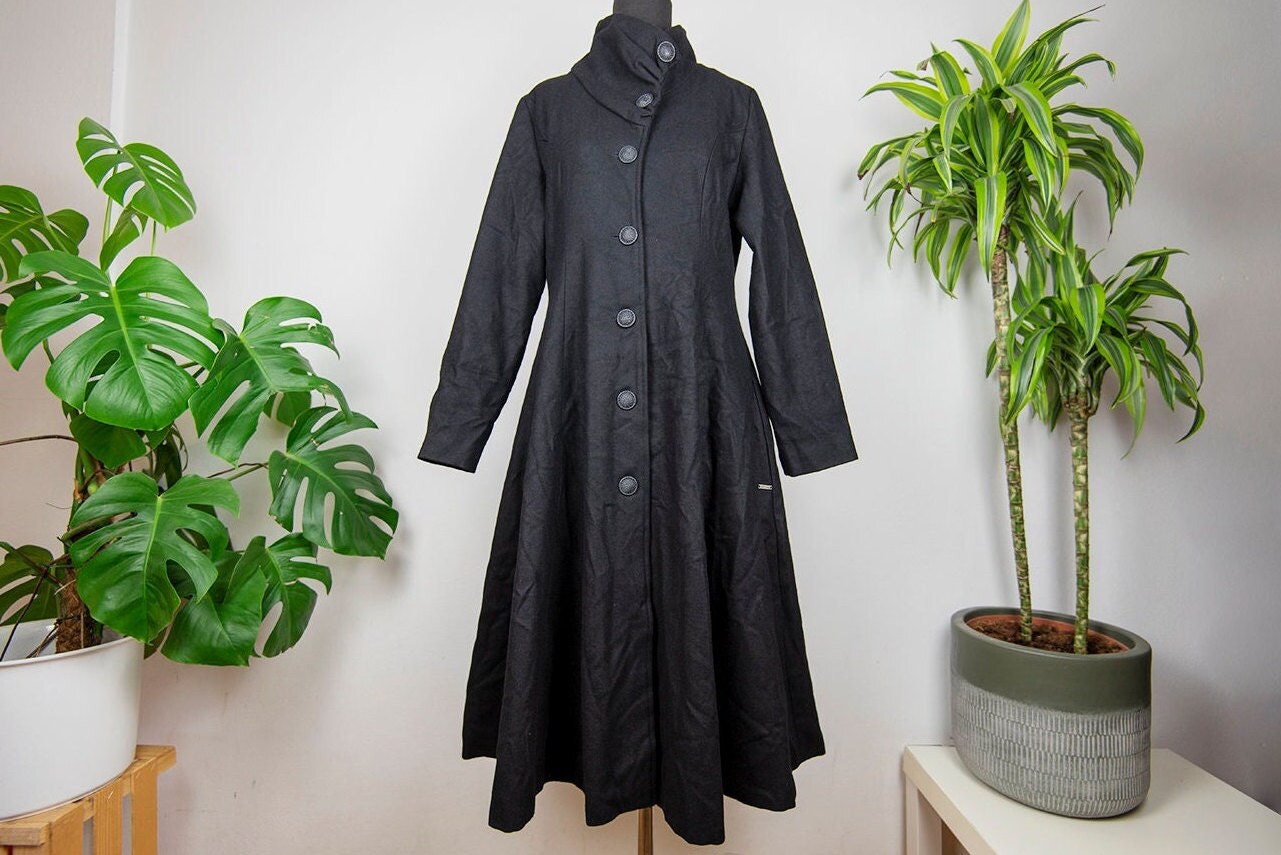 black swing raincoat