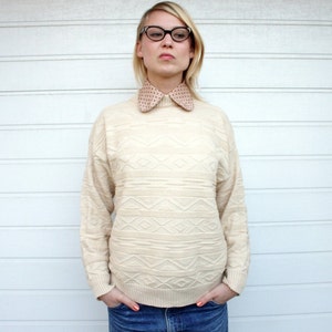 Vintage Unisex Knit Pullover Sweater image 1