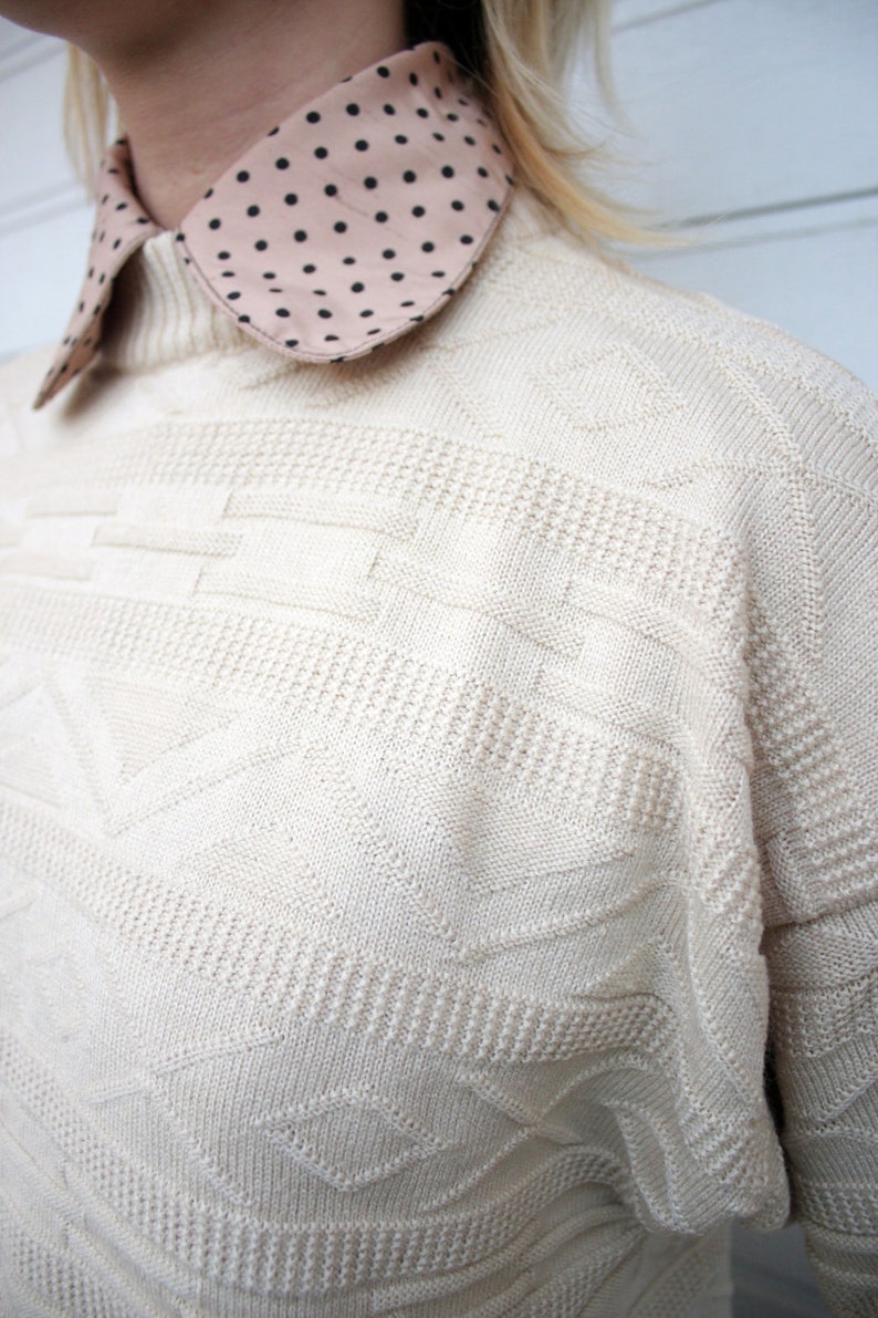 Vintage Unisex Knit Pullover Sweater image 3