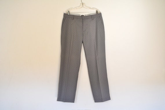 Vintage Grey Plaid ADIDAS Slacks Preppy 