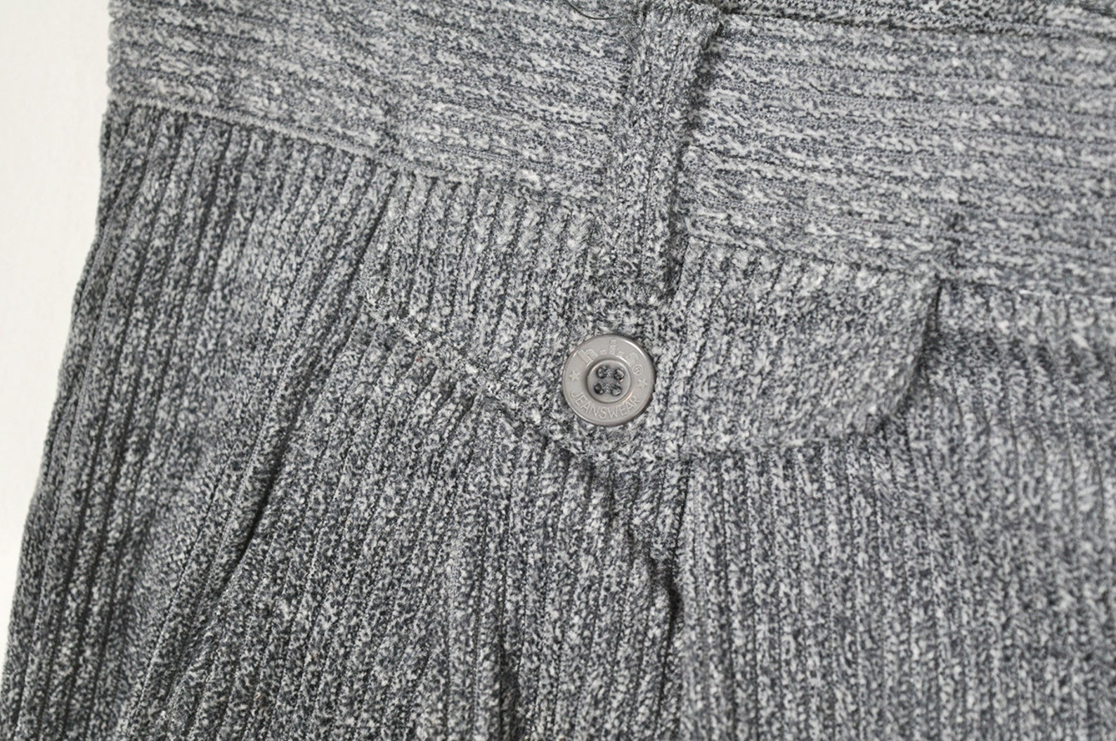 Vintage Grey Corduroy Pleated Preppy Trouser Pants | Etsy