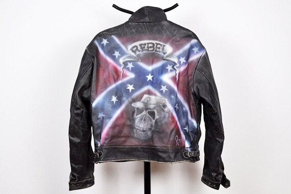 40s Sports jacket with skull paint