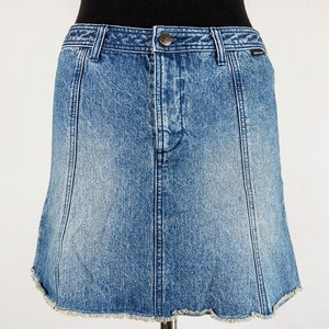 Vintage Blue Denim Mini Skirt