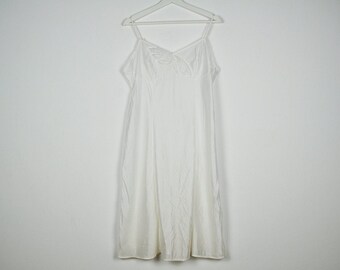 Vintage Pearl White Slip Dress