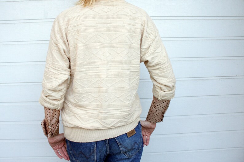 Vintage Unisex Knit Pullover Sweater image 4