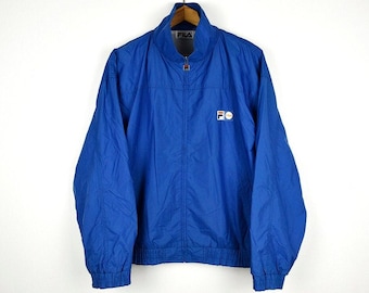 Vintage FILA Athletics Blue Track Jacket